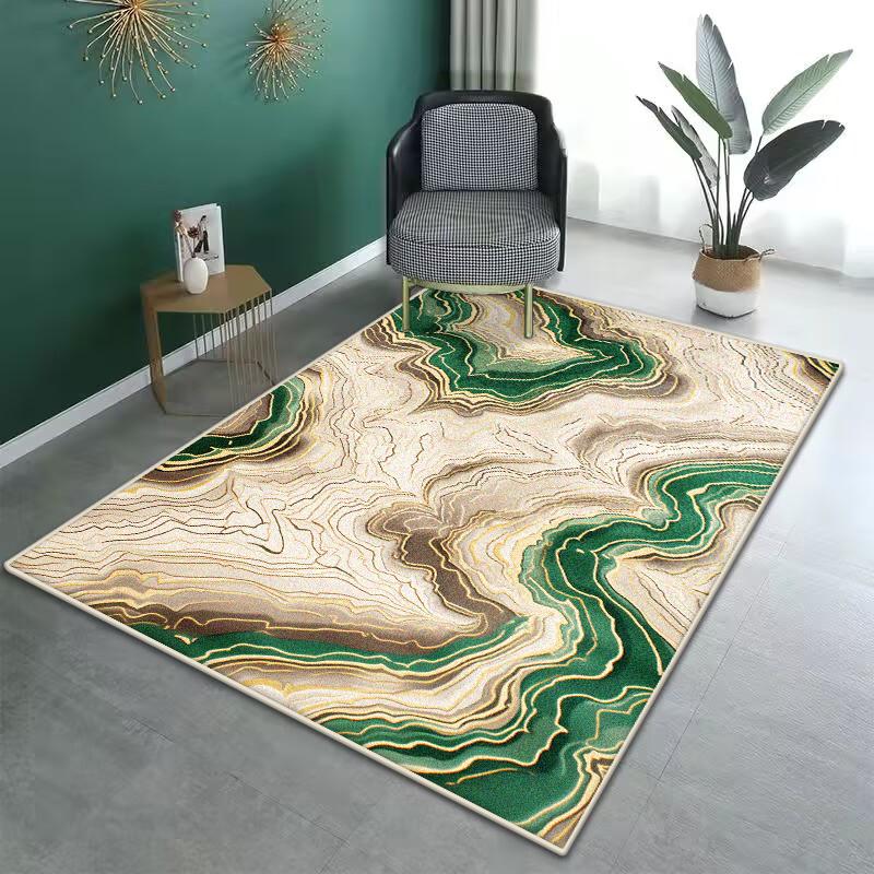 Modern Luxury Large Living Room Soft Foldable Carpet Antiskid Room Decor Aesthetic Bedroom Rugs Easy Cleaning Dressing Table Mat