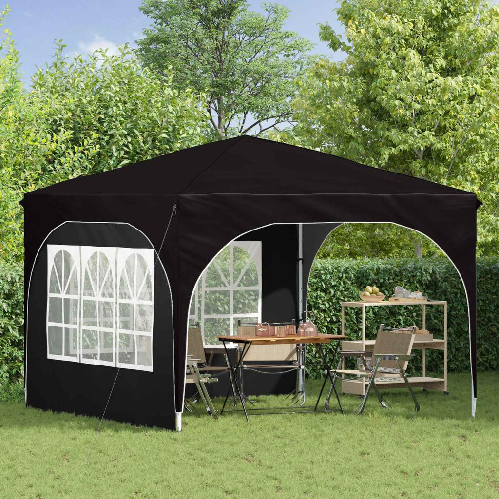 Pop Up Party Tent 290 X 290 X 245 Cm Black