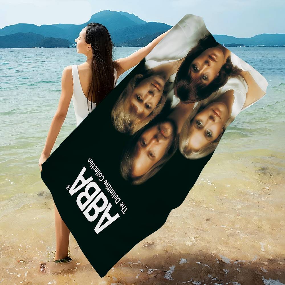 A-Abba-Band Microfiber Beach Towel Absorbent Quick Dry Soft Yoga Swimming Resort Mountain Climbing Towel