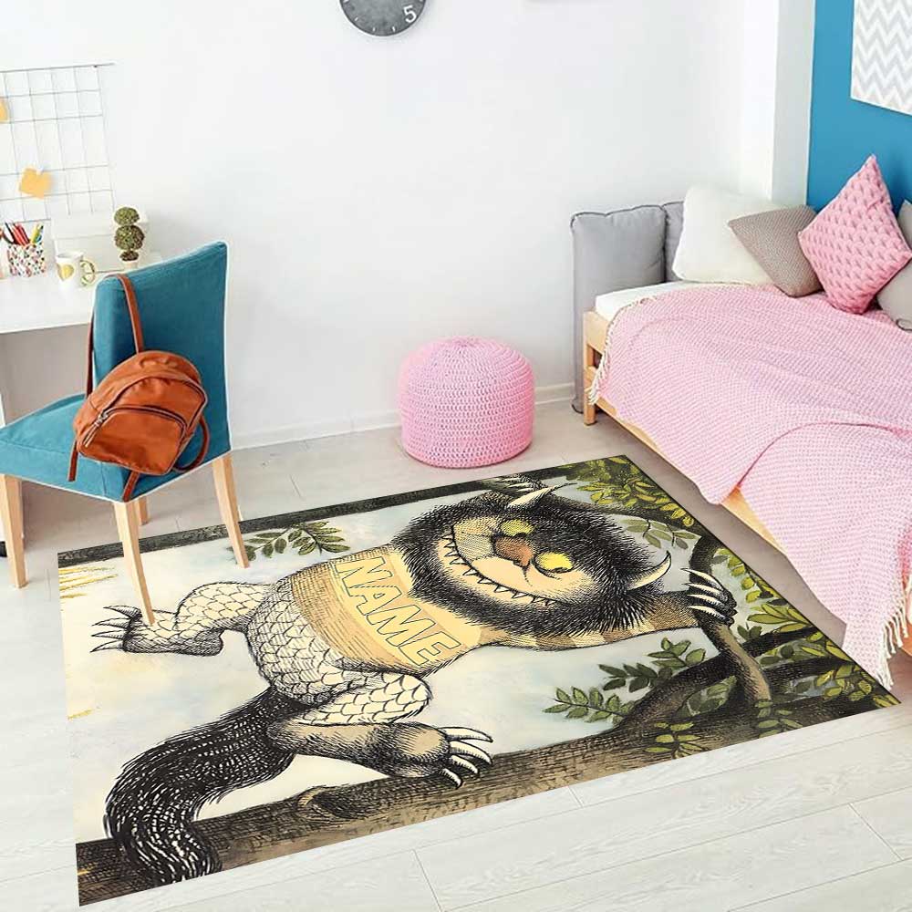 Warner Bros. Works (58) Customize your name rug, office chair cushion, home bedroom living room gift.