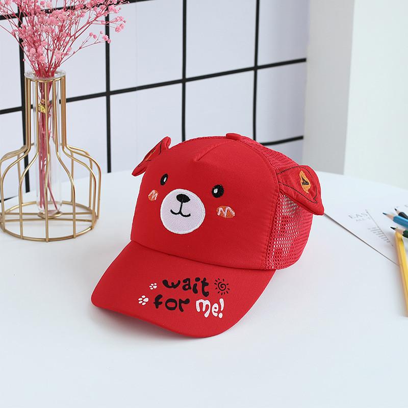 Summer Girls Cartoon Animal Mesh Baseball Cap With Sunblock And Ventilation For Outdoor Activities