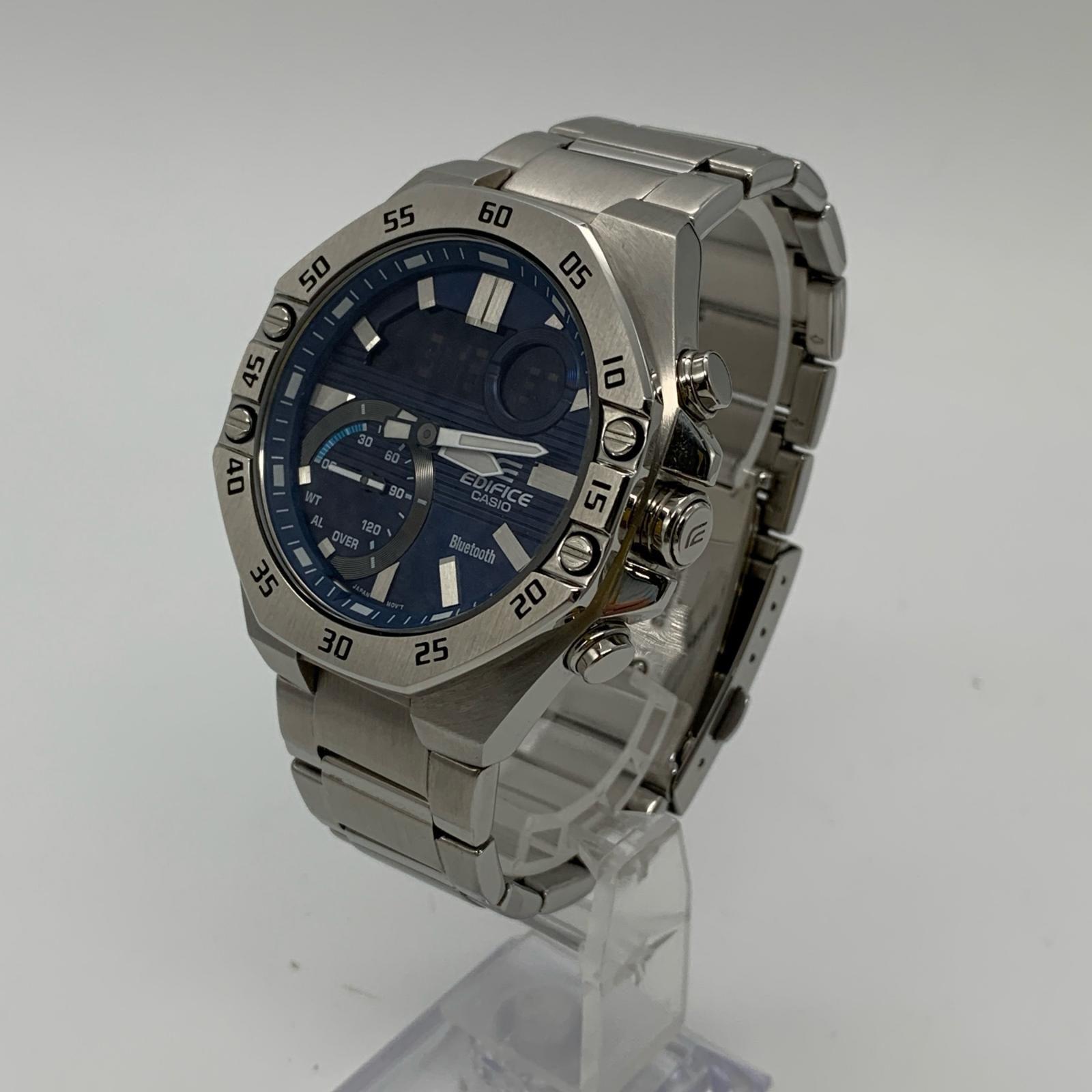Used [Himeji East Store] Used CASIO | Casio Watch EDIFICE ECB-10YD-2AJF Ana-Digi Quartz Smartphone Link Silver [131]