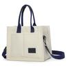 Canvas Bag Women's Large Capacity Multi-Pocket Crossbody Bag Tote Bag