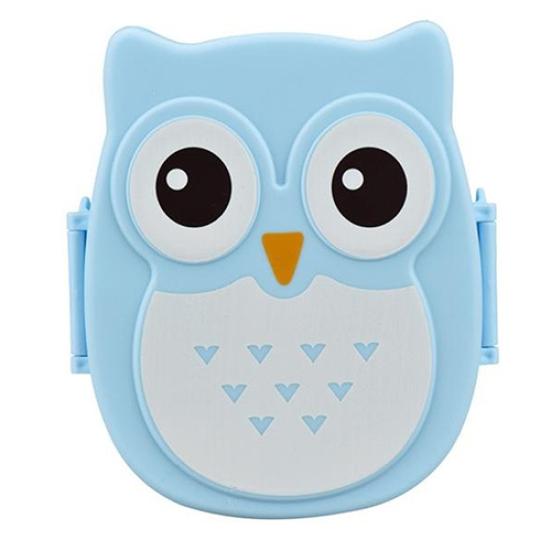 Niedliche Eulenform Lunchbox Kunststoff Lebensmittelaufbewahrungsbehälter Tragbare Bento Box