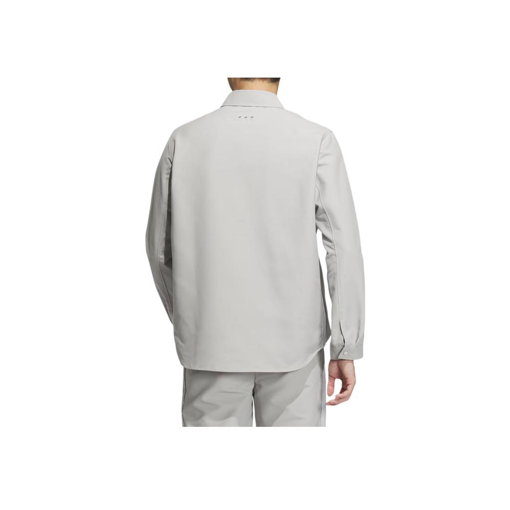 Adidas Sport Casual Long Sleeve Shirt Men Tops Light-Grey IK3708