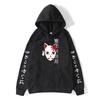 Mens Anime Hoodie Inspired By Demon Slayer Kamado Tanjirou Print Loose Fit Cotton Blend Winter Casual Sweatshirt