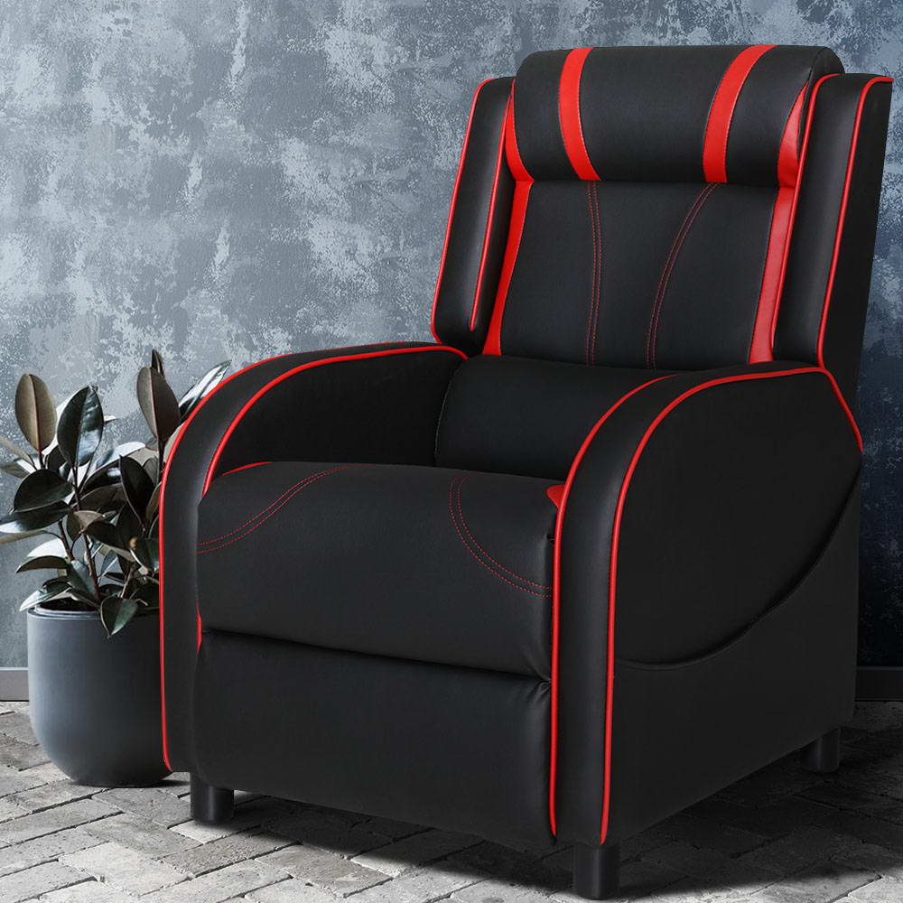 Ink Cartridges Artiss Recliner Chair Gaming Racing Armchair Lounge Sofa Chairs Leather Black