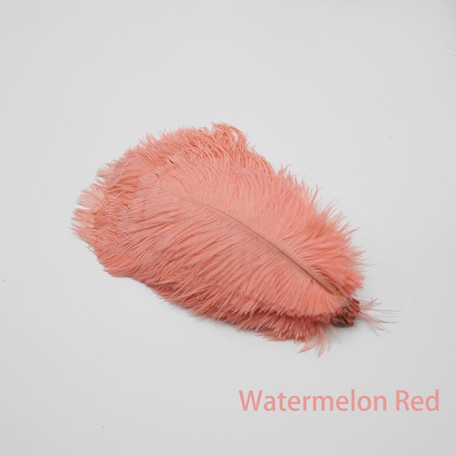 60Pcs/Lot Natural White Ostrich Feathers Handmade Craft Accessories Wedding Home Decorations