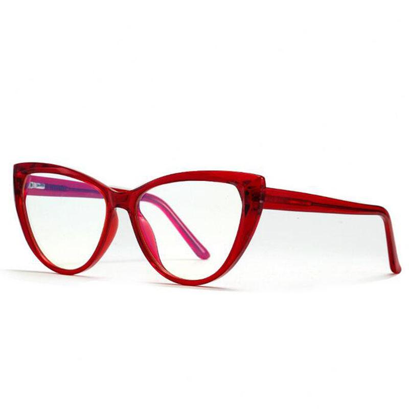 Optische Brillen Cat-Eye-Rahmen Brillen für Damen Mode Korrektionsbrillen Kurzsichtigkeit -0,5 bis -6,0 Weitsichtigkeit +0,5 bis +6,0