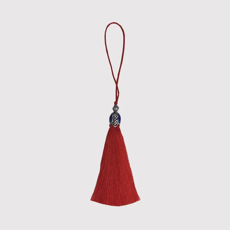 Cloisonné Blue Tassel Crown & Bookmark Accessory