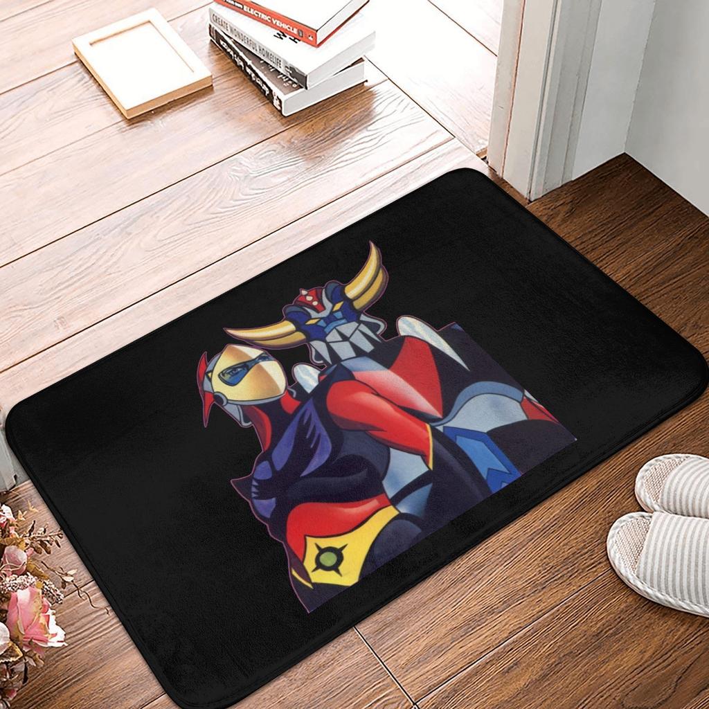 UFO Robot Mazinger Z Front Door Floor Entrance Mats Outdoor Anime Bath Kitchen Doormat Bedroom Carpet Rug