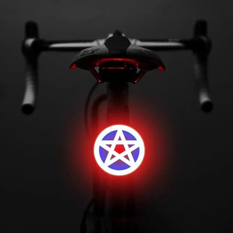 Bike Heart Shape Tail Light USB Rechargeable Bicycle Rear Lamp Waterproof Taillight 5 Mode