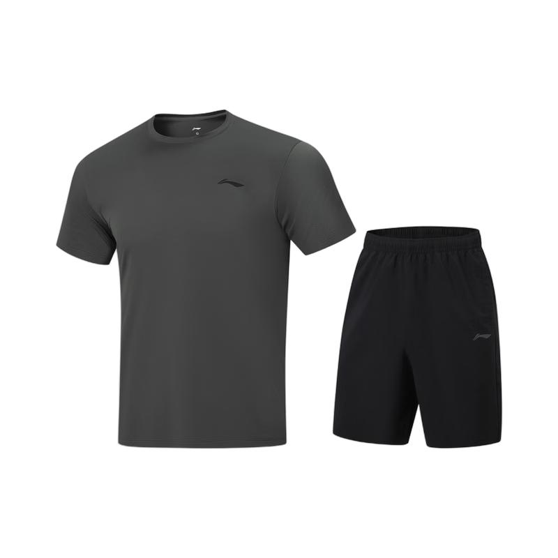 Li-Ning Men's 2026 Summer Short Sleeve & Shorts Sportswear Set AWBW087