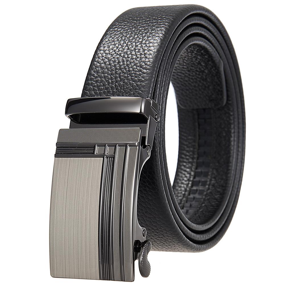 5-teiliger Gürtel aus Rindsleder mit automatischer Schnalle, vielseitiger Herrengürtel aus automatischem Rindsleder Ly36-21710-5
