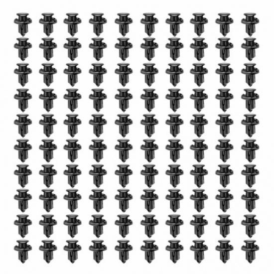 100 PCS Bumper Fender Hood Molding Side Garnish Grille Retainer Clip For Honda I