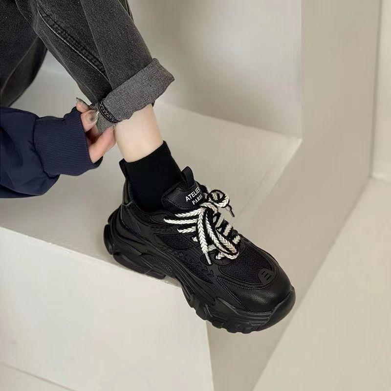 

МОДНАЯ ОБУВЬ, мужские дышащие спортивные кроссовки, спортивные кроссовки для бега, уличные женские теннисные кроссовки для тренажерного зала 35 чёрный