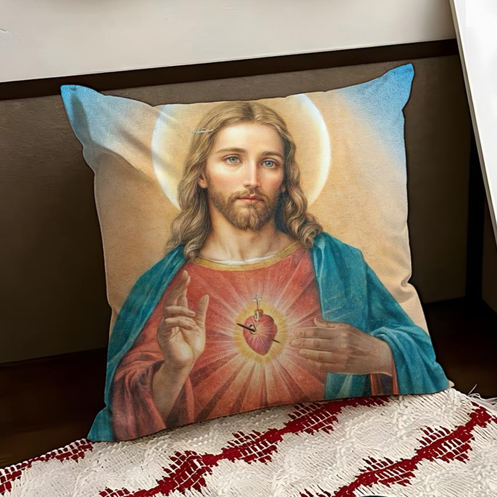 SSacred Aesthetic Art Cushion Cover Reversible Soft Durable Pillow Cover Home Car MultiScene Use for Daily Comfort
