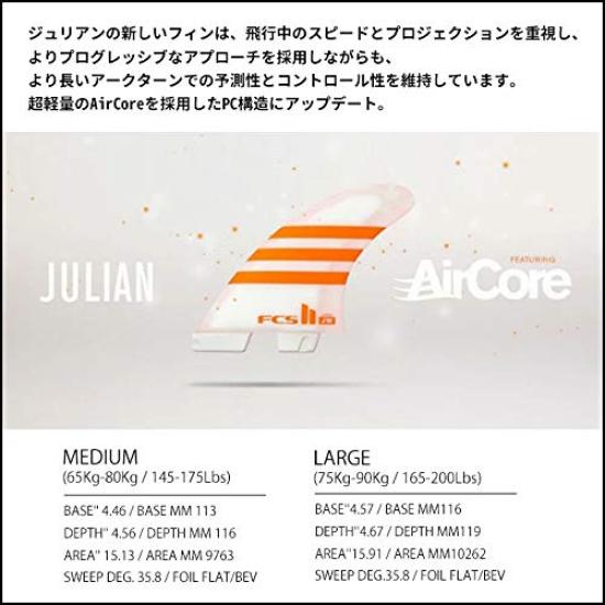 FCS2 Fin JULIAN WILSON TRI FINS Julian Wilson Tri Fin Thruster Set Performance Core PC 3 Piece Set Japanese Genuine Product Army Camo Camouflage