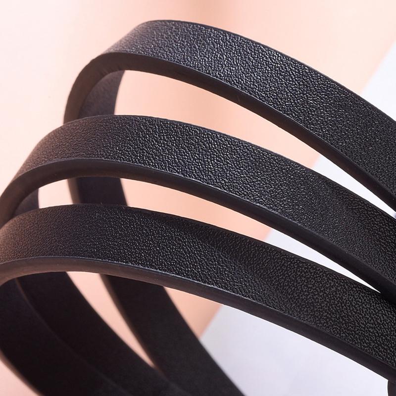 Women'S Belt Trend Golden Buckle Belt Personalized Decoration Paired With Long Pants Jeans Belt Soft Cheap Belt Youth Belt