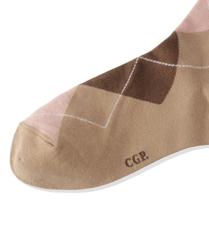 Argyle Socks_Beige