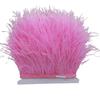 Natural Ostrich Feather Ribbon Trim 10M Diy Sewing Decor for Wedding Dress Clothing Craft Needlework Handicraft Feather Cloth