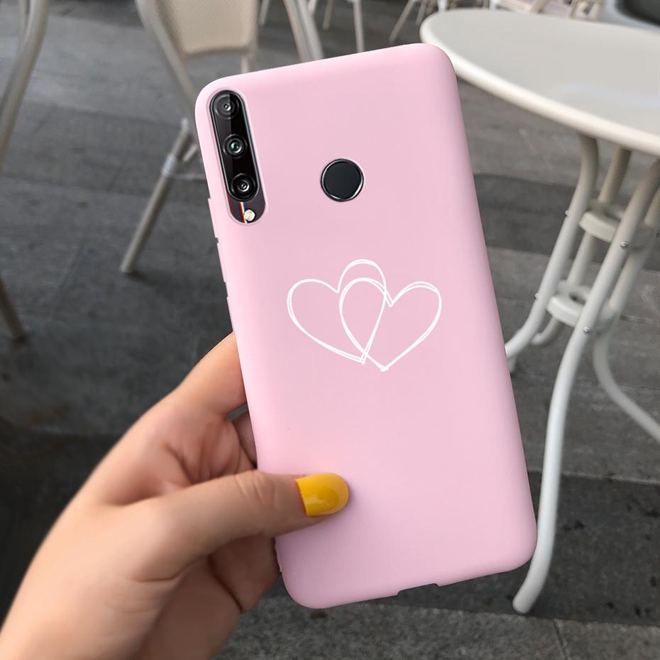 For Huawei Y7P 2020 P40 Lite E Case Cute Flower Silicone Phone Cases For Honor 9C Soft TPU Cover Bumper On Huawei P40Lite E etui