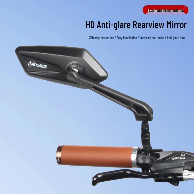 Adjustable 360° Rotating Foldable Mountain Bike Reflective Acrylic Mirror