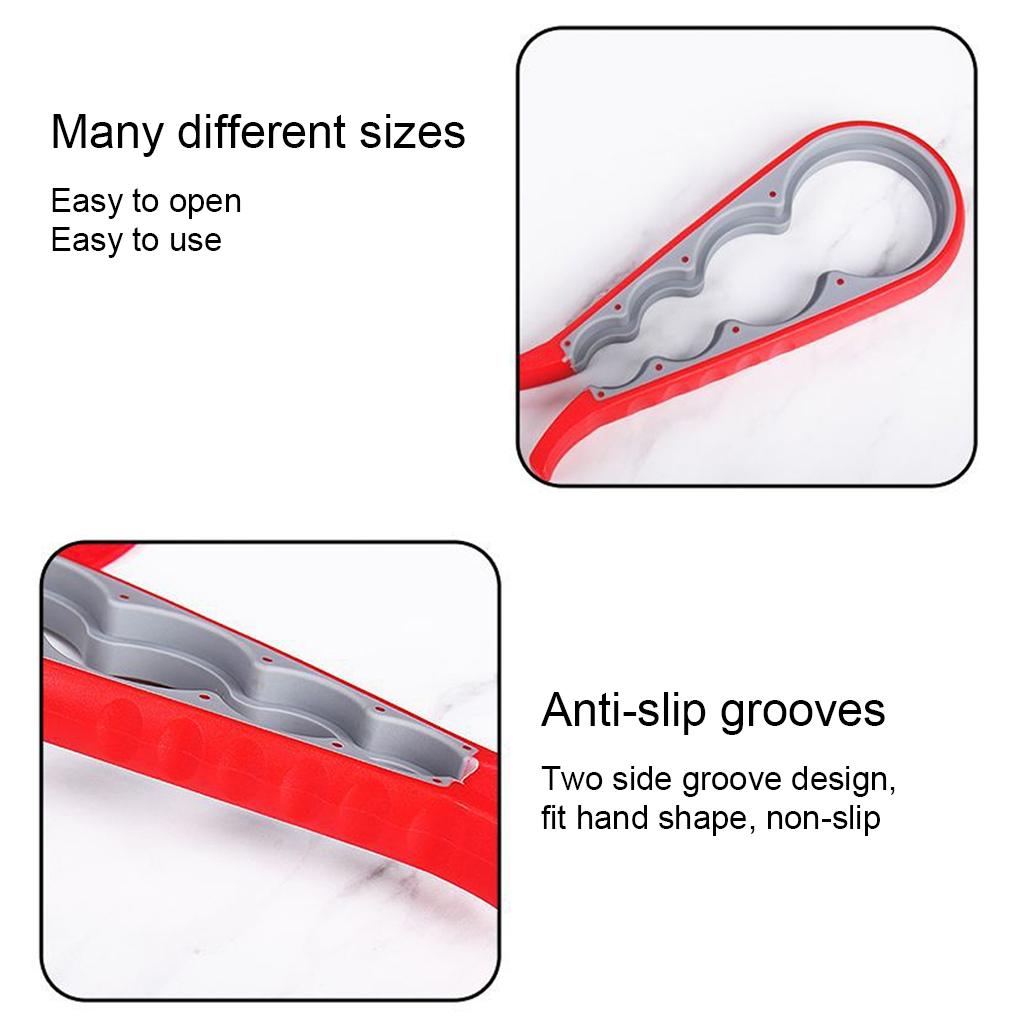 Bottle Opener Set Multifunctional Jar Lids Openers Wrench Grippers Safety Screw Manual Home Household Accessories