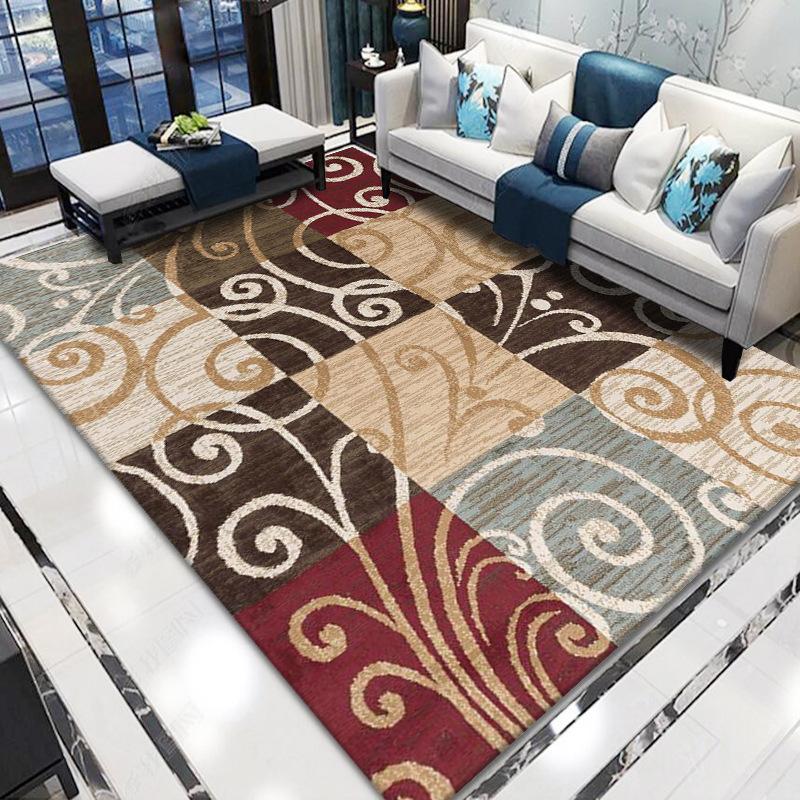 Nordic Abstract Floral 3D Home Large Carpet Living Room Carpet Modern Minimalist Bedroom Rug American Floor Mat
