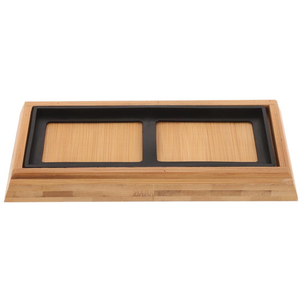 Household Bamboo Whetstone Non-slip Base Fixed Tray Kitchen Home Storage for Sharpening Sharpener Holder Stand Tool Accessory