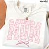 Comfort Colors Mum Shirt, Goose Bow British Mama Shirt, New Mothers Day Tshirt, Cute Gift For Mum, UK Trendy Tee, Pregnancy Reveal