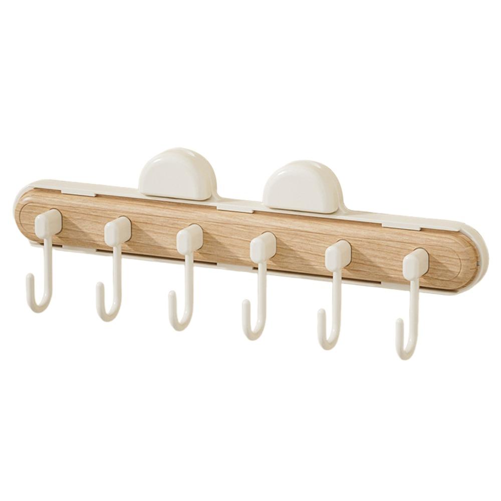 

Настенная полка для хранения Без перфорации Кухонная дверь Задняя полка для зазора Подарки Эластичный крючок коричневый