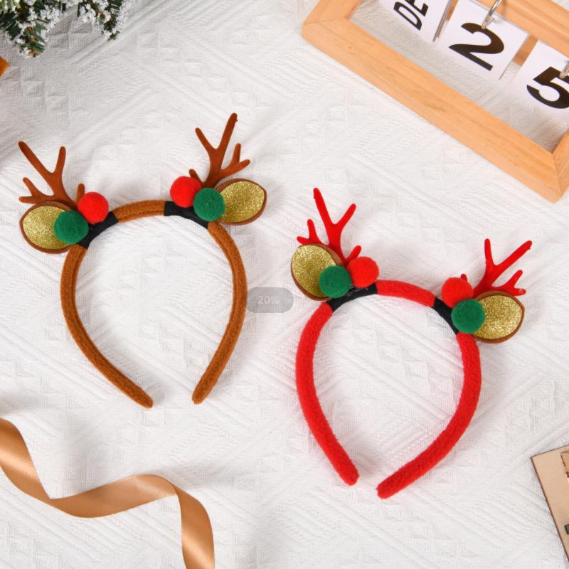 Mori Style Christmas Reindeer Antler Hair Clips & Headband - Cute Hair Accessories for Kids & Women