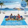 Oversized Lightweight Beach Blanket Sand Free Waterproof Picnic Mat for 2-8 Adults | Large Portable Outdoor Camping Travel Rug