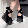 Designer Plateau Damen Mary Jane Schuhe Mode Elegant Kreuzriemen Dicke Absätze Schuhe Damen Pumps Schuh