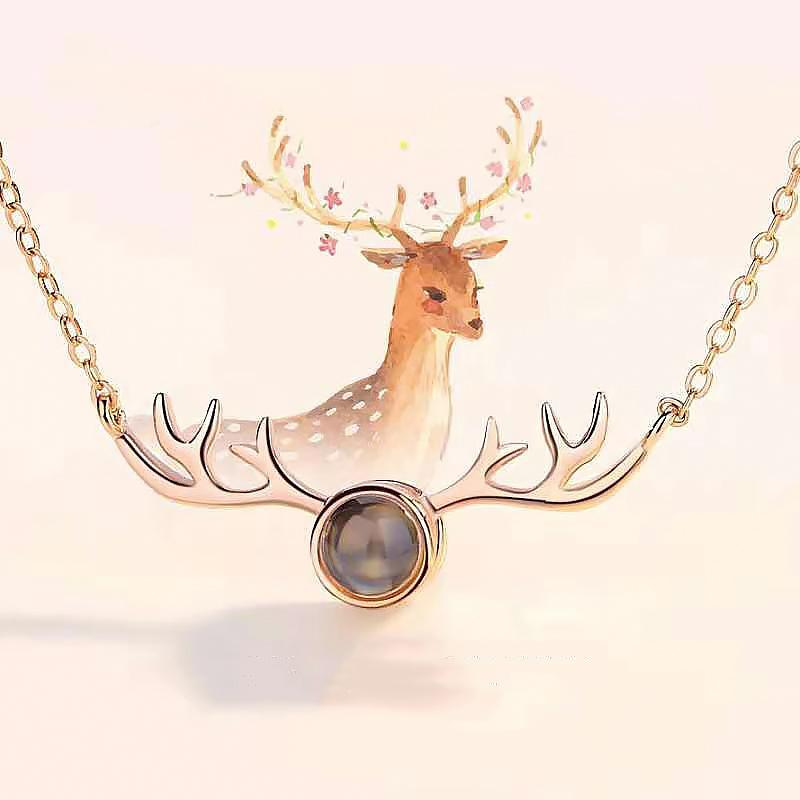 1PC 100 Languages Personalized Anniversary Custom Photo Projection Necklace Wedding Multiple Options Available