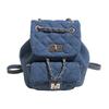 Denim rhombus backpack women's summer new fashion chain small bucket bag