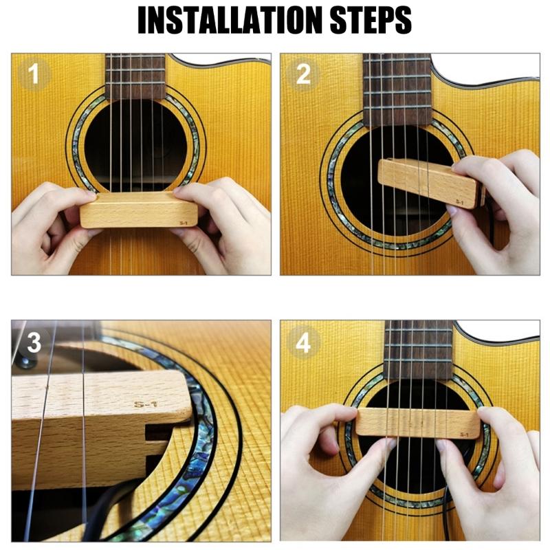External Guitar Pickup Guitar Sound Amplifier Beginner Guitar Accessory Stage Performances Pickup Studio Recording Pickup
