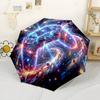 Vibrant Gaming Universe Compact Travel Automatic Umbrella Compact 8 Rib Design Compact Design for Women Men Fashion Lovers Wedding Party Gift