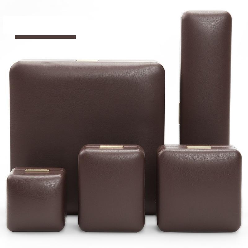 Yantong Luxury PU Leather Jewelry Box Premium Ring Case Velvet Insert Necklace Bracelet Storage Organizer Gift Packaging Custom
