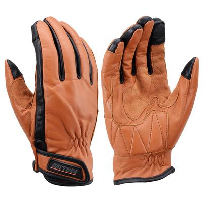 Daytona Motorcycle Gloves Genuine Leather Compatible with Smartphones Cow Leather Standard Gloves Brown L Size 17745 Spring/Summer/Autumn/Winter