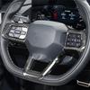 Real Carbon Fiber Interior Car Steering Wheel Button Frame Panel Cover Trim Accessories For Ford Mustang 2024+-T61C