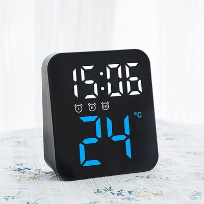 LED Digitālais Modinātājpulkstenis Elektroniskais Digitālais Modinātājpulkstenis Ekrāns Galda Pulkstenis Mājai Birojam Fona Apgaismojums Temperatūras Displejs