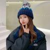 Thickened Winter Hat Warm Beanie Hats Fashion Pompoms Hat  Women