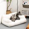 Cozy plush PET sofabed for cats and small dogs - soft, calming cotton material with no assembly required