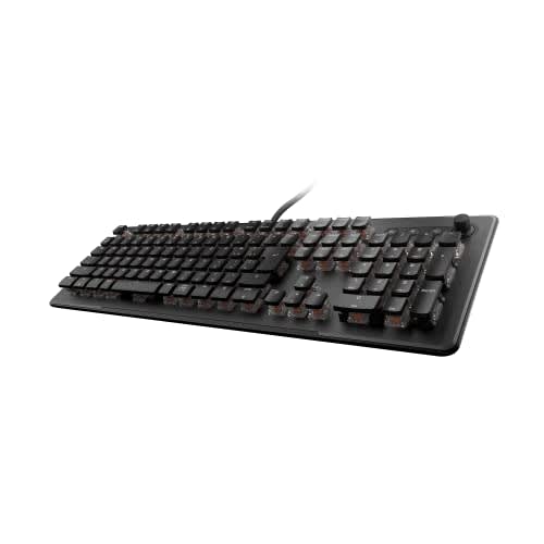 ROCCAT Gaming Keyboard Vulcan II Max JP Japanese Layout Wired Black/Black Optical Linear Quiet Full Size Customizable RGB Translucent Armrest Volume D