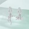 New 925 Silver Hoop Earrings Twelve Constellation Pendant Hoop Earrings For Women Fashion Birthday Jewelry Gift