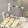 Stainless Steel Clothes Hanger Storage Rack Wall-mounted Scalable Storage Racks Drying Hanger