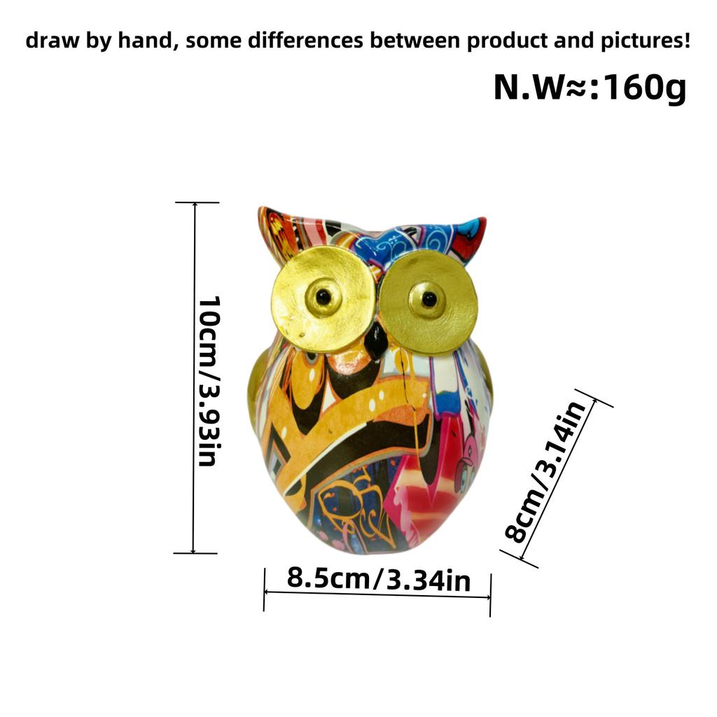 Nowy Produkt Kreatywne Ozdoby Pirackiej Sowy Nowoczesne Proste Dekoracje do Biura Gabinetu Rzemiosło z Żywicy