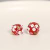 10PC 12mm Japanese Cherry Blossom Beads with Three Petals, Flower Outside, Glass Beads, Scattered Beads, DIY Handmade Bead Beads